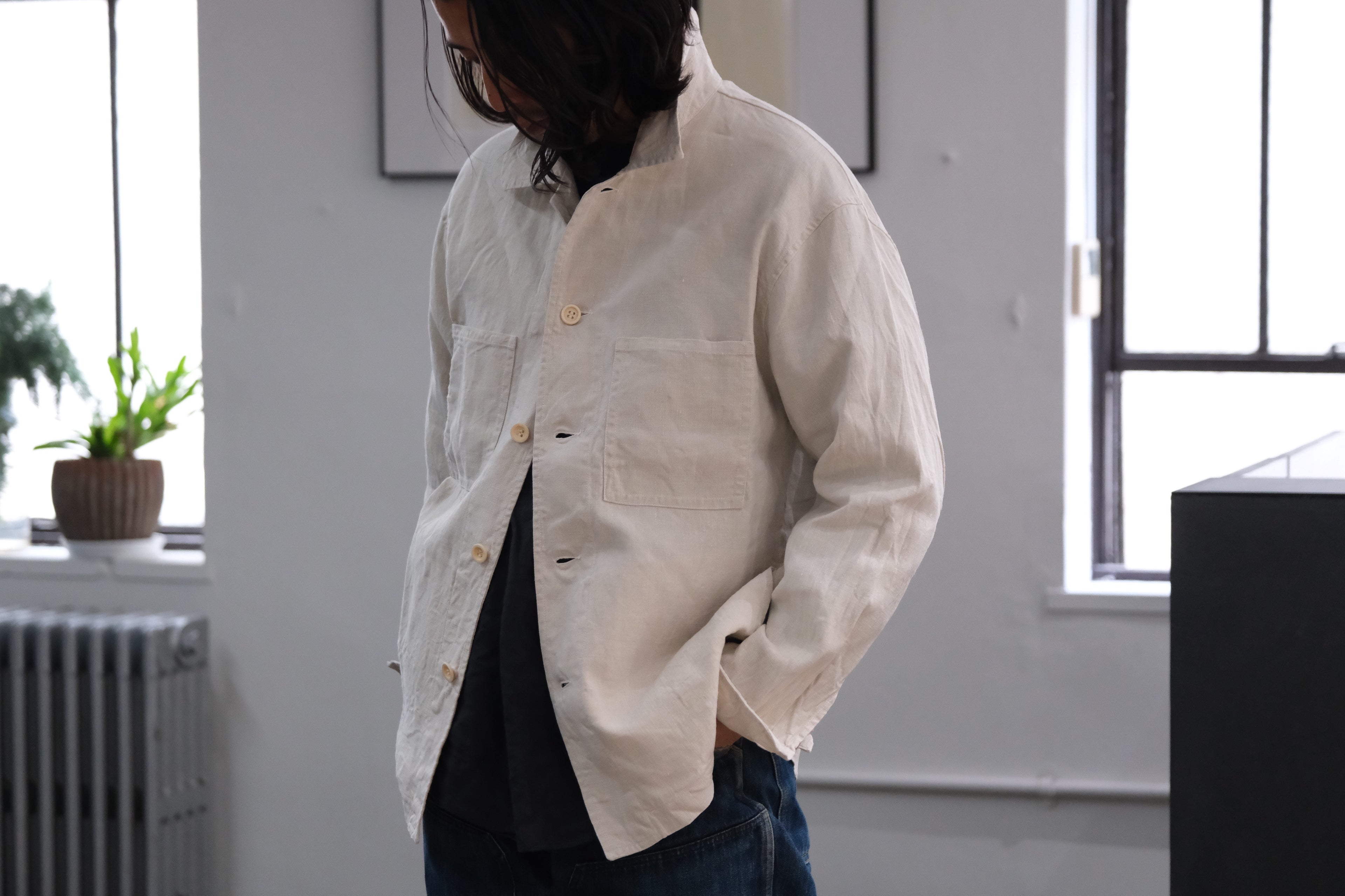 Chez VIDALENC / JACKET KUB / ANTIC LINEN