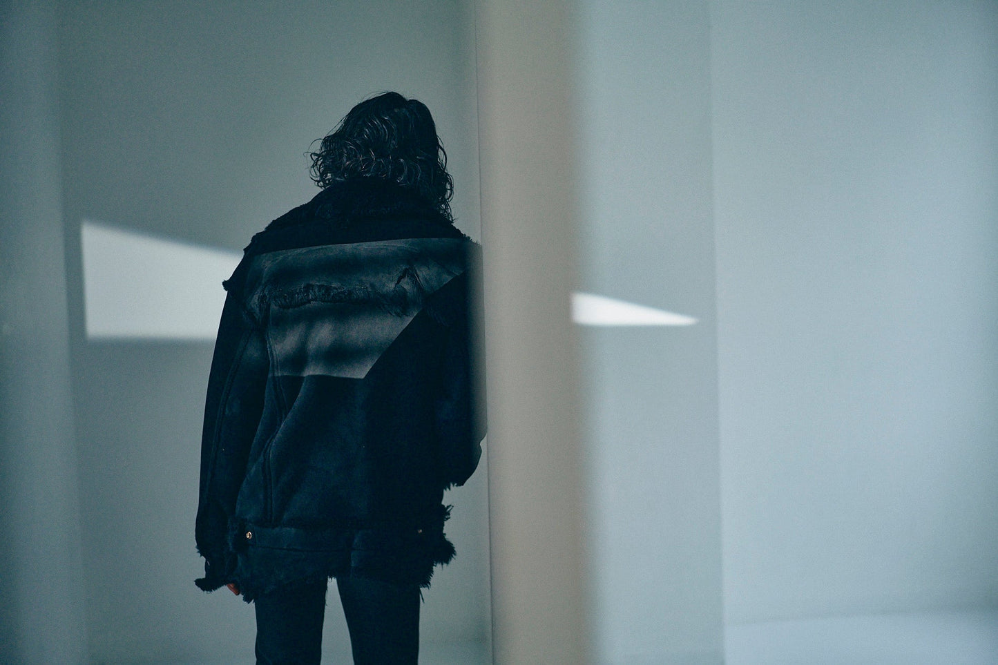 GOOD KARMA DEVELOPMENT / MOUTON TRUCKER JACKET "LUKE" / (Black .)