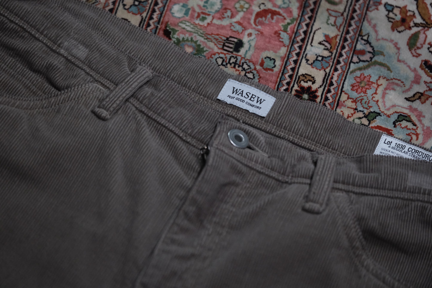 WASEW/ LOT1030 CORDUROY (KAHKI)