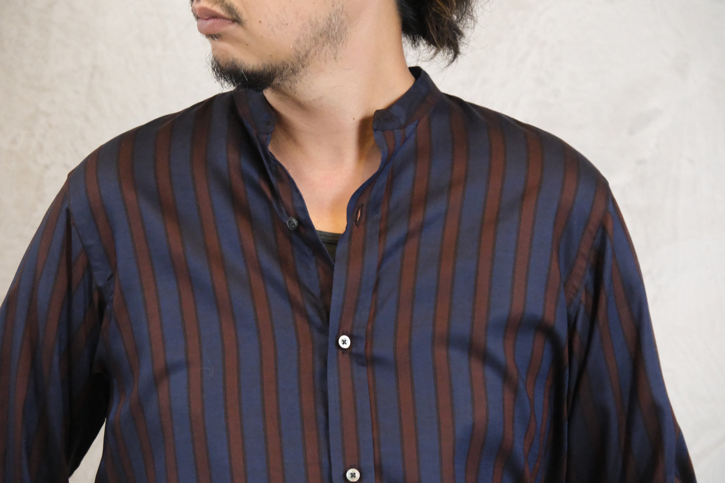 HEUGN/SHIRT077 Rob Wine Stripe