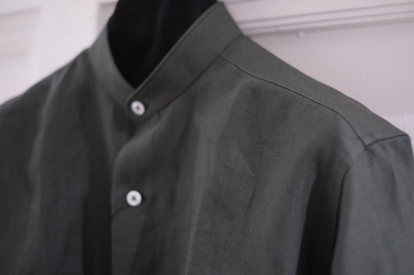 APPLETREES/MILITARY SHIRT(FULL WEIGHT LINEN POPLIN)