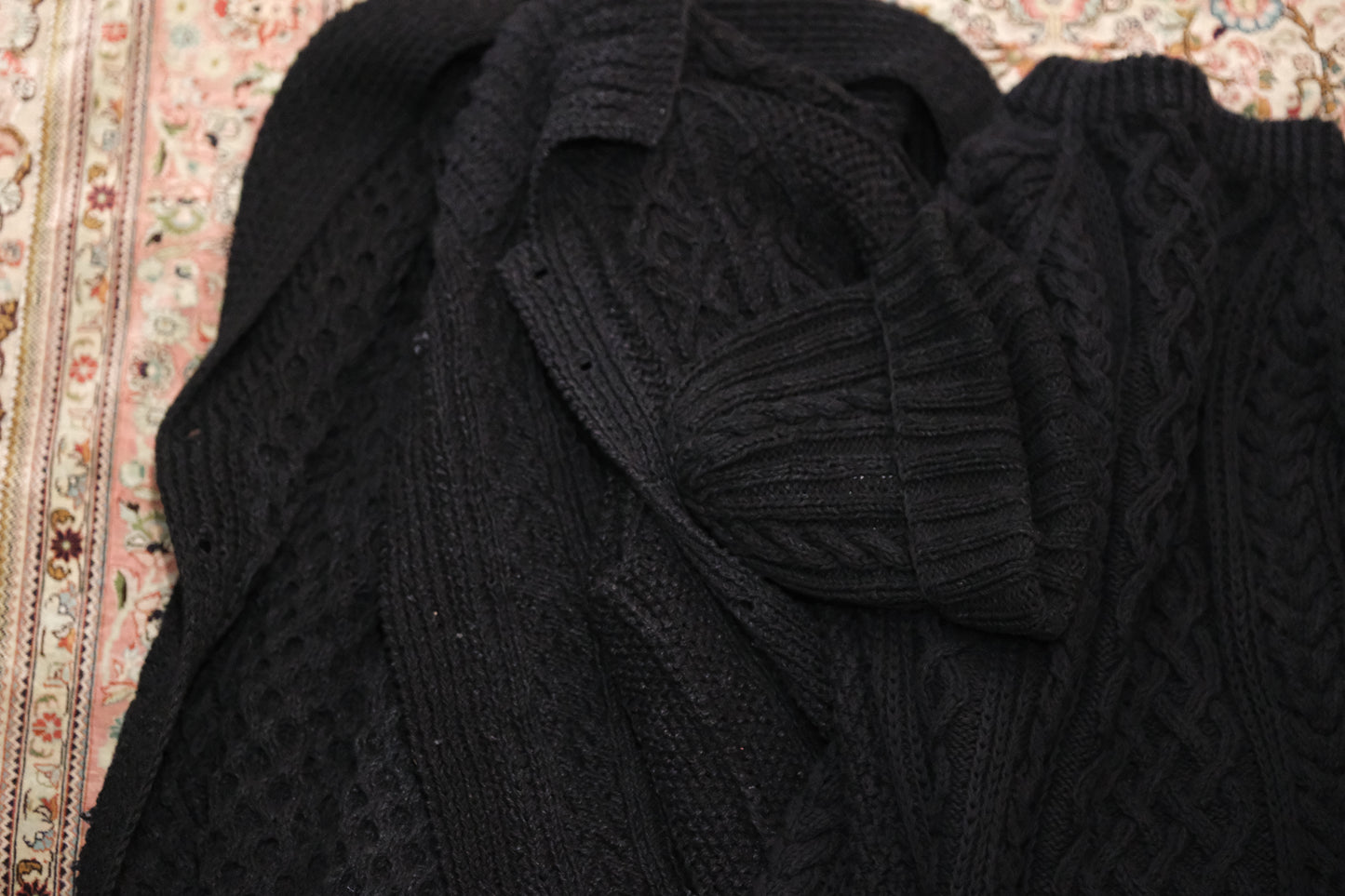 ALLEVOL /CABLE KNIT COTTON BEANIE 22F