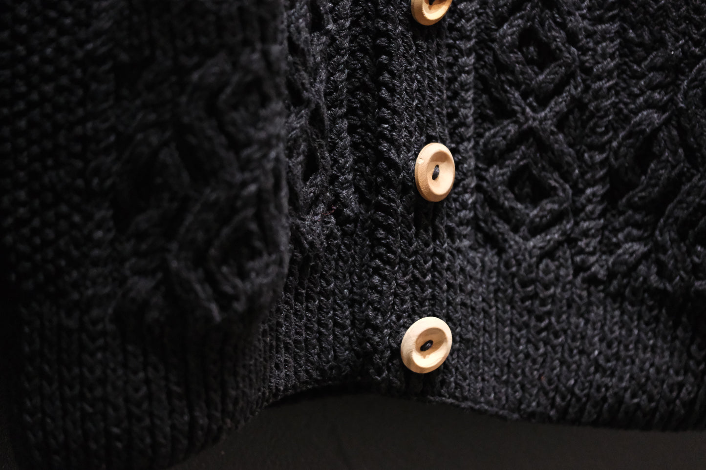 ALLEVOL /CABLE KNIT CARDIGAN 3A