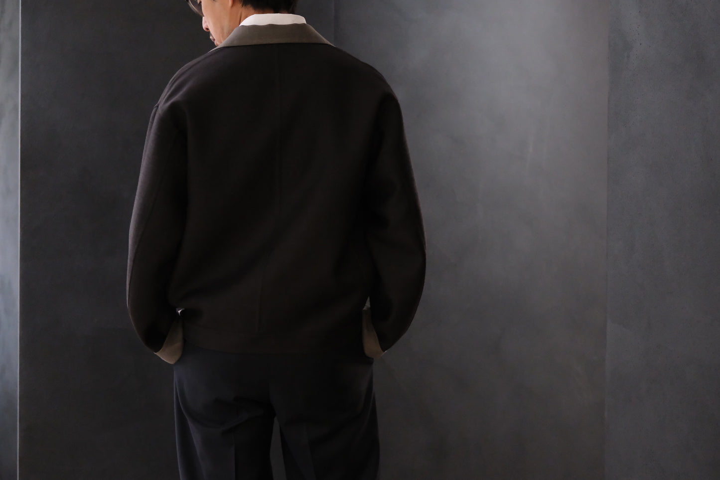 advent(Lister Limited) Rever Sewing Blouson / Dark Brown