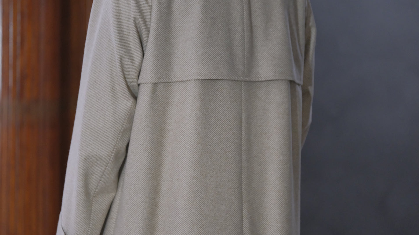 COHÉRENCE / Mod.FOUFOU Ⅱ / “10TH ANNIVERSARY LIMITED COLLECTION” / POULOU CASHMERE SUPER160S DIAGONAL JERSEY