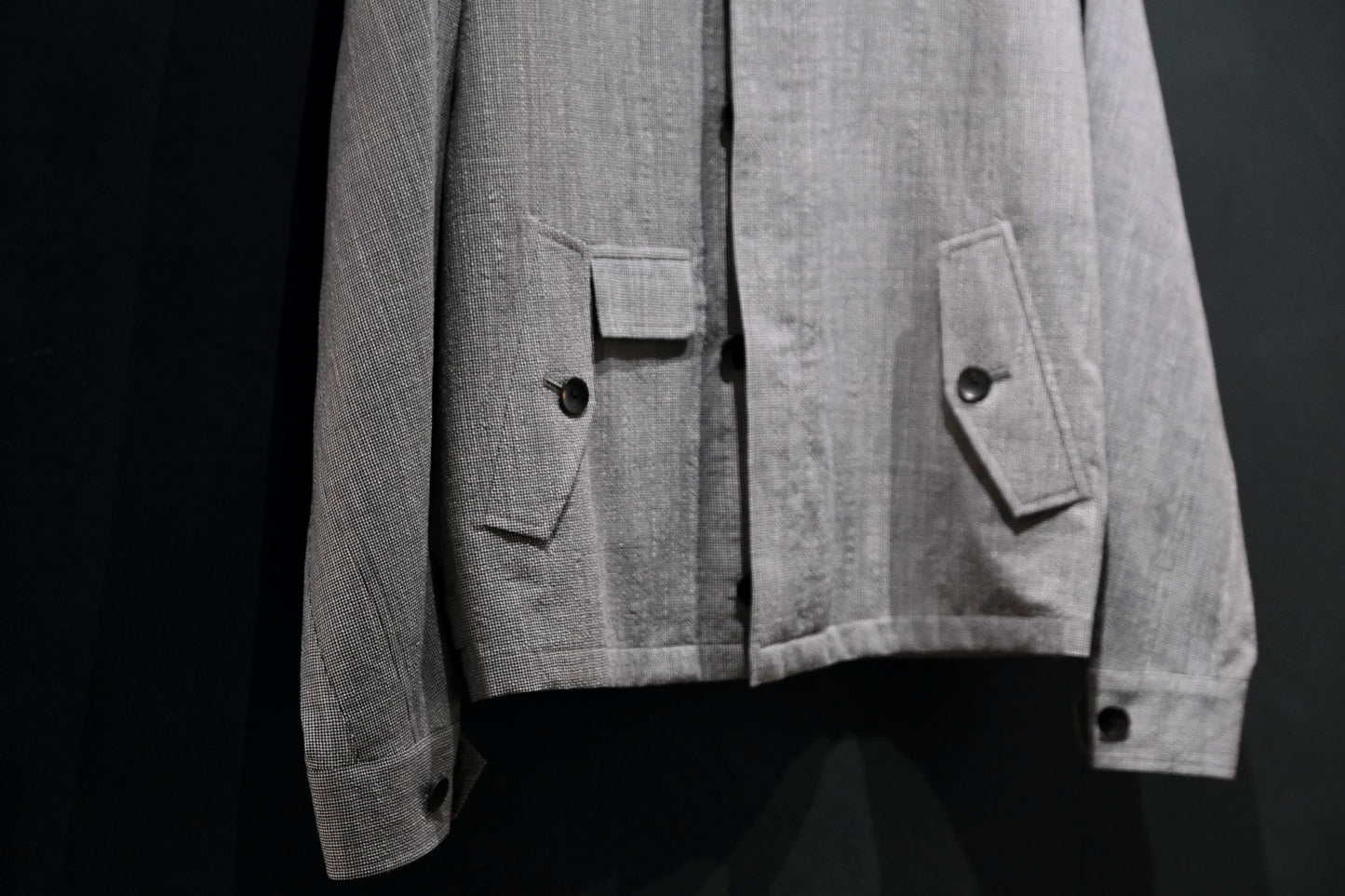 COHERENCE/GIANNI/Wool.Linen.Mohair Ripple/GRAY