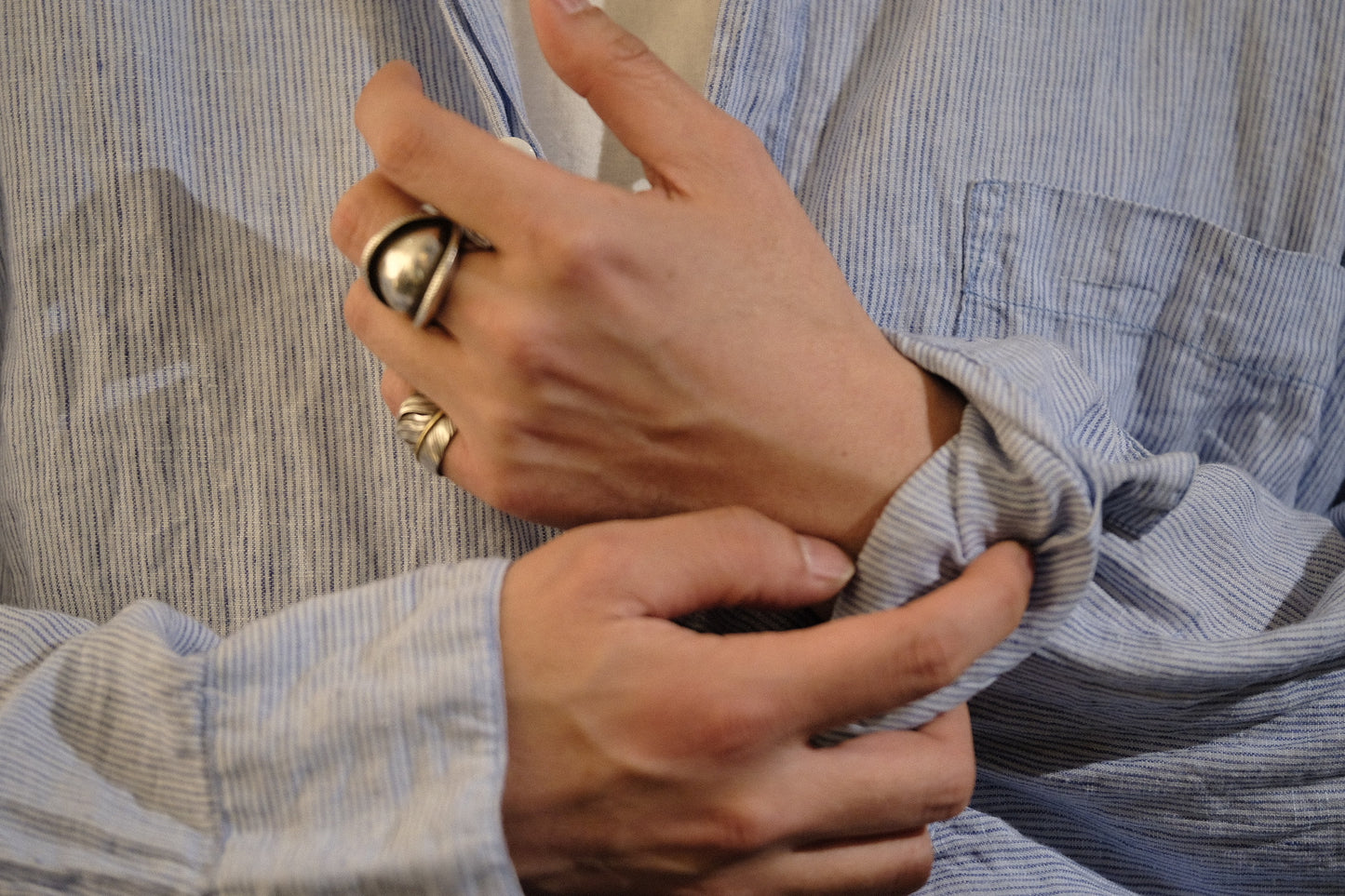 Chez Vidalenc / Over shirts / Pale Blue