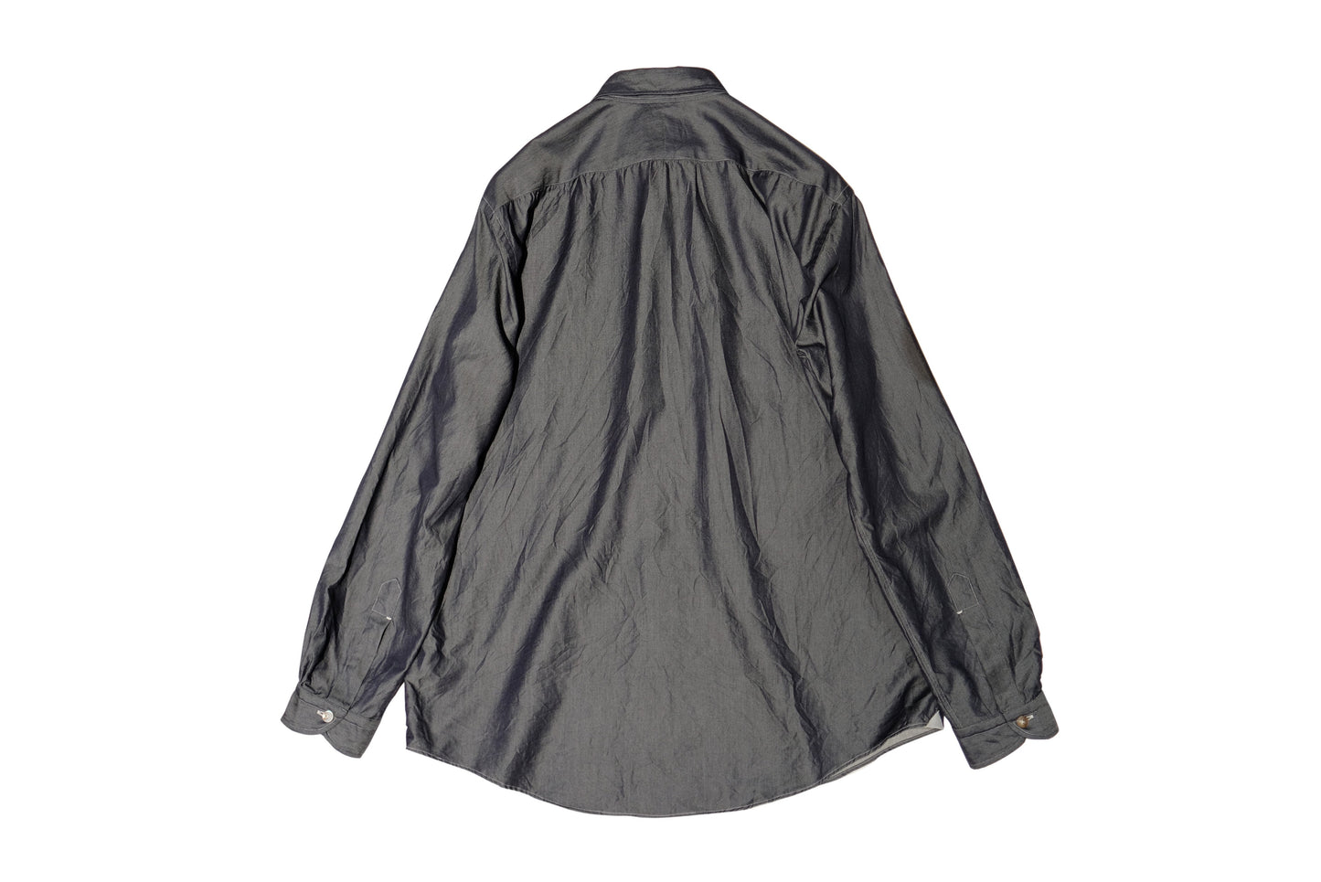 Silk Denim Wide collar shirts / Aquellos Ojos Verdes BISHU 即売分