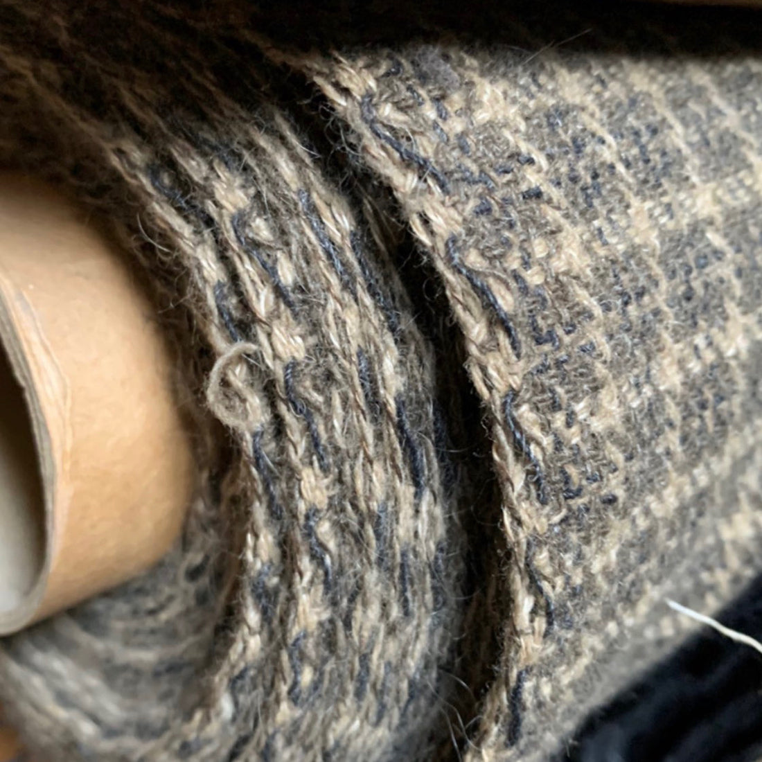 『Amami Mud-dye Wool Tweed』　Azurea Salvia