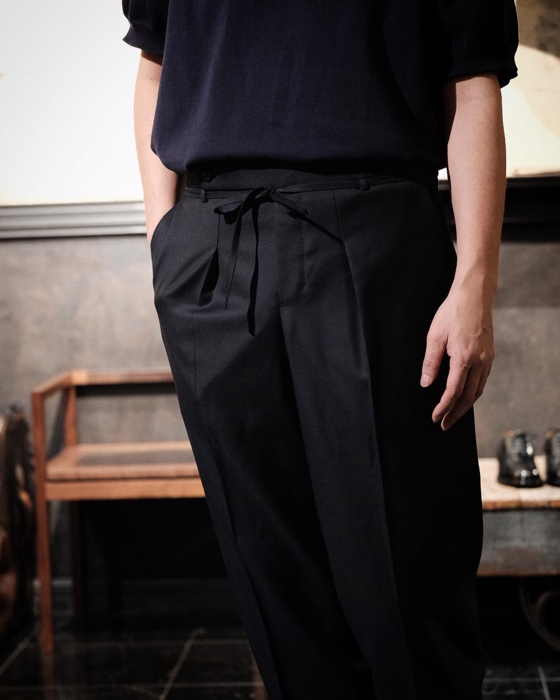 YASUTO KIMURA / Single pleat trousers Canonico Super 110’s