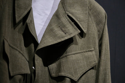 COHERENCE/ROBERT-P/Wool.Linen.Mohair Ripple/GREEN