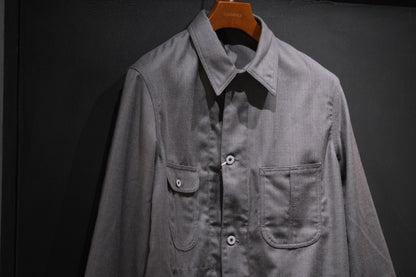 2026AW受注商品/COHERENCE/JACKSON/ROVER WOOL TWILL/GREY NAILHEAD