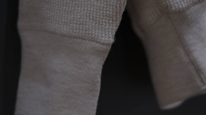 Slopeslow/Dry wool Waffle Henley shirt