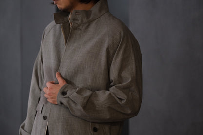 COHERENCE/GIANNI/Wool.Linen.Mohair Ripple/GRAY