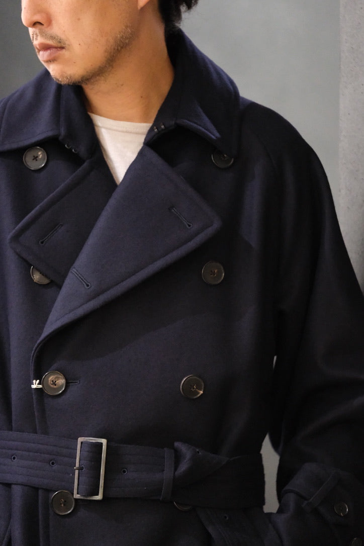 COHÉRENCE/ALⅢ/MELTON JERSEY / D.BLUE