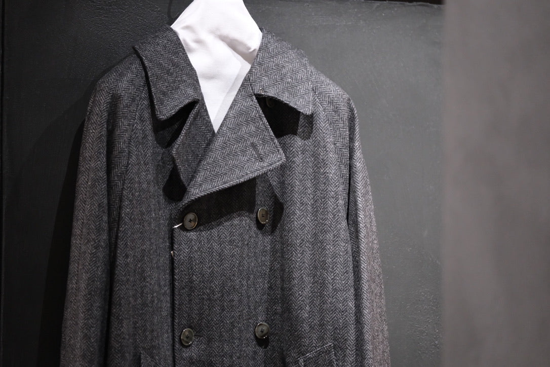 COHÉRENCE/Mod.FOUFOU Ⅱ/CHEVRON TWEED JERSEY / GREY