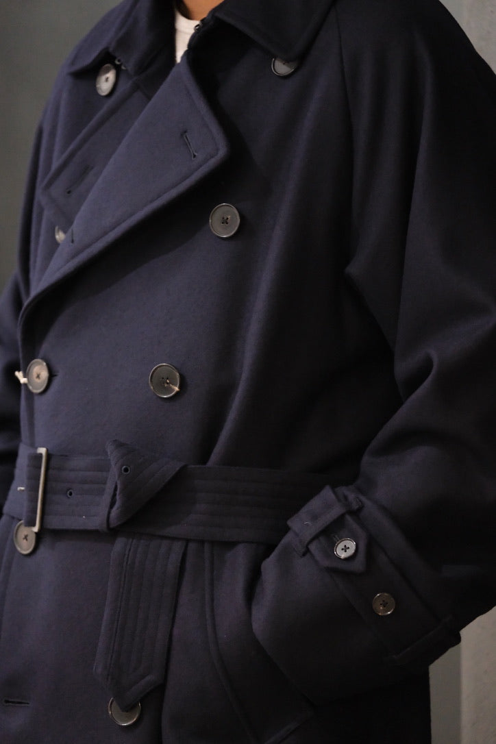 COHÉRENCE/ALⅢ/MELTON JERSEY / D.BLUE