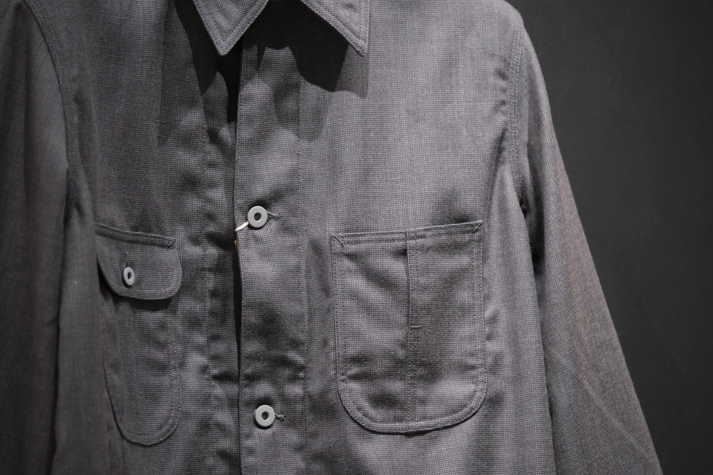 2026AW受注商品/COHERENCE/JACKSON/ROVER WOOL TWILL/GREY NAILHEAD