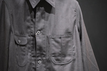 2026AW受注商品/COHERENCE/JACKSON/ROVER WOOL TWILL/GREY NAILHEAD