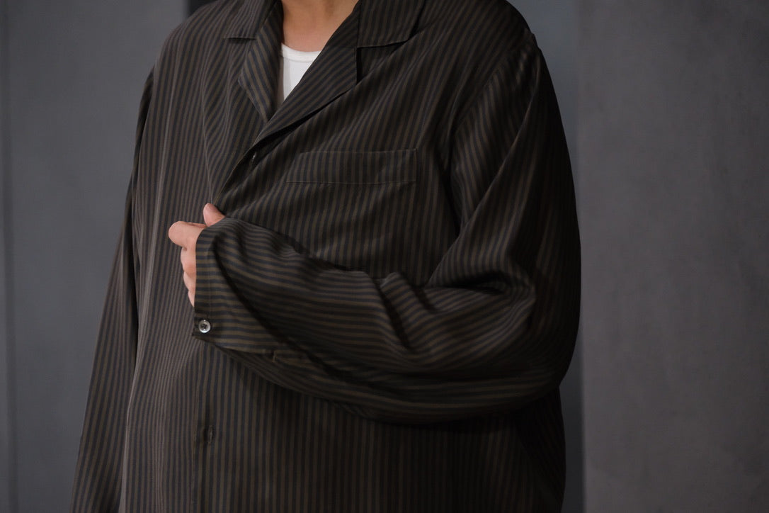 HEUGN/SHIRT151/Ellis Silk print London Stripe