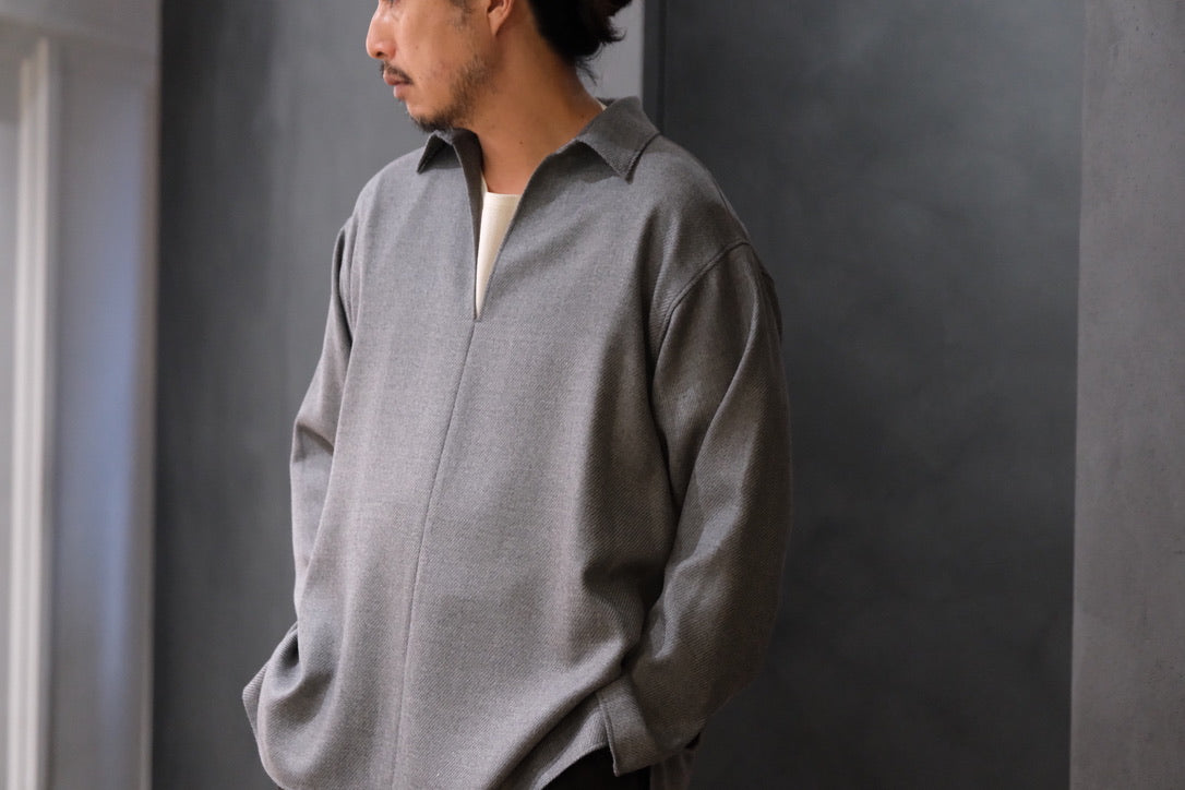 POSTELEGANT/ Wool Pull-over Shirts