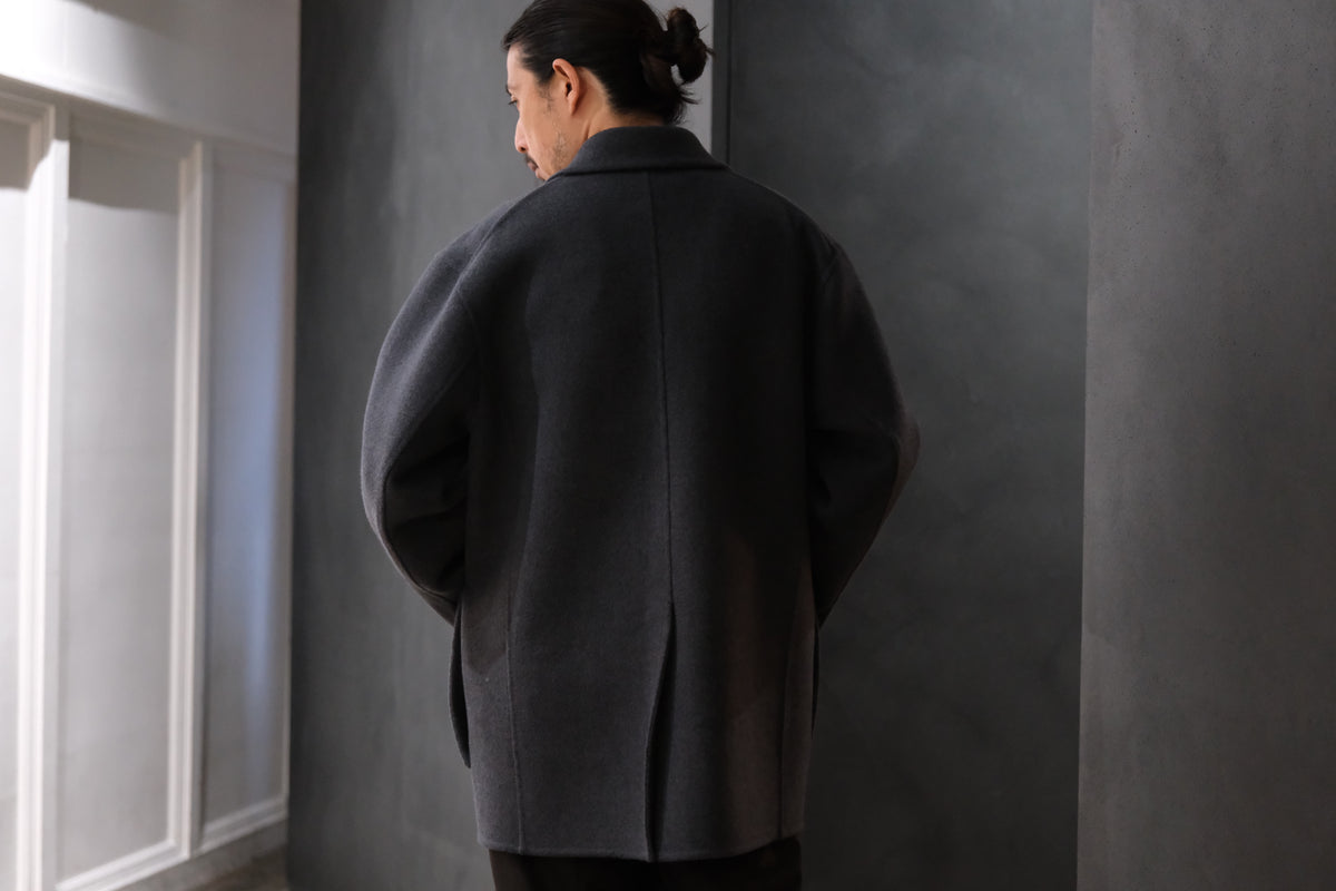 POSTELEGANT/ EXTRA FINE WOOL REVER SHORT COAT
