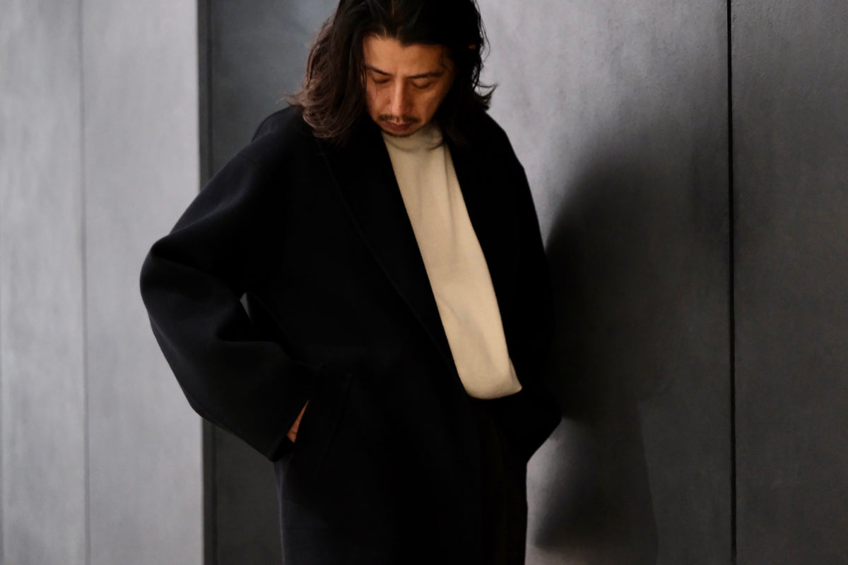 POSTELEGANT/ WOOL REVER SHORT COAT