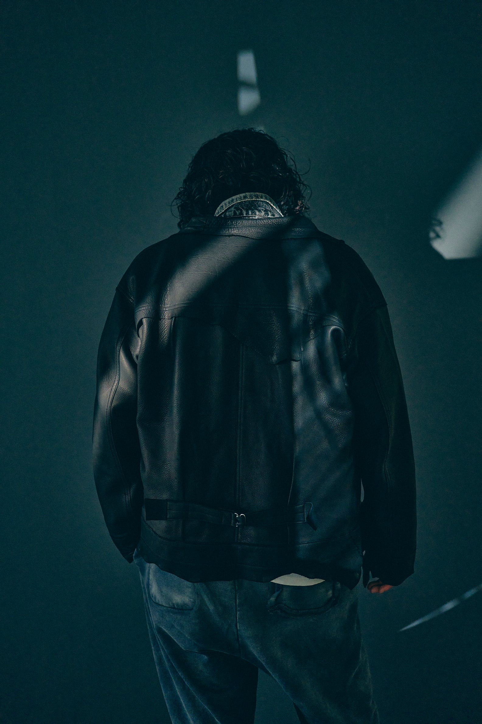 GOODKARMA DEVELOPMENT / Leather Blouse”DAVE” DEERSKIN / (Black