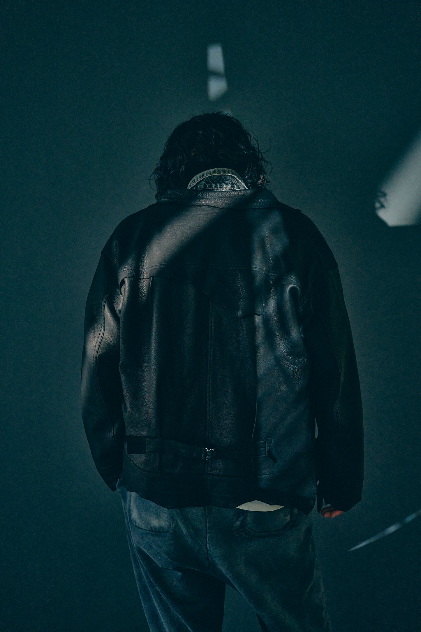 GOODKARMA DEVELOPMENT / Leather Blouse”DAVE”  DEERSKIN / (Black)