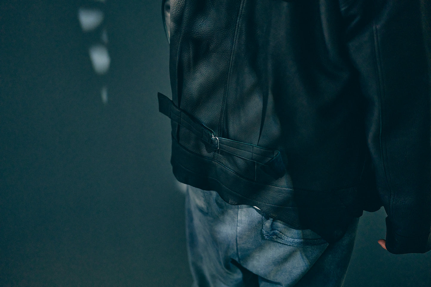 GOODKARMA DEVELOPMENT / Leather Blouse”DAVE”  DEERSKIN / (Black)