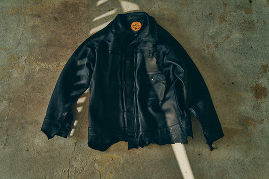 GOODKARMA DEVELOPMENT / Leather Blouse”DAVE”  DEERSKIN / (Black)