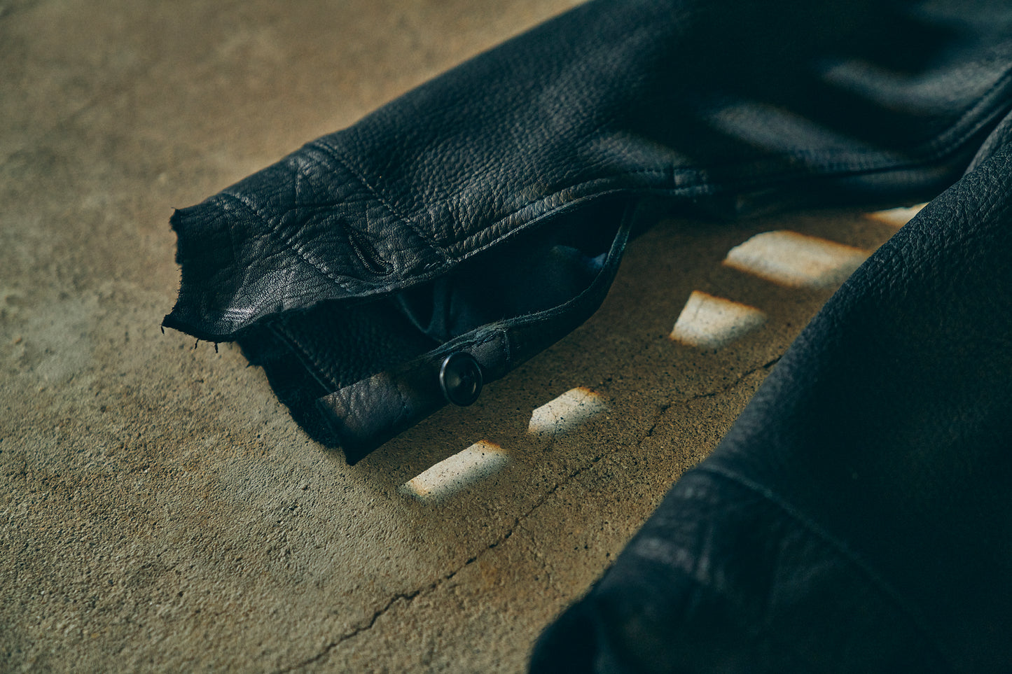 GOODKARMA DEVELOPMENT / Leather Blouse”DAVE”  DEERSKIN / (Black)