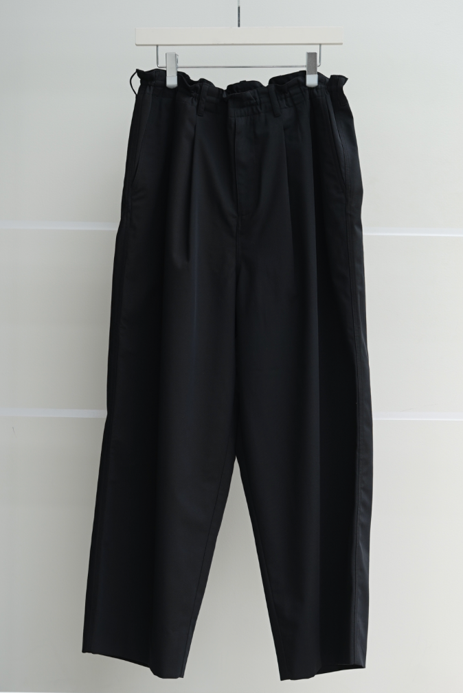 nonnotte / 2-Tuck Draw Cord Wide Trousers /  Eau de Tailleur