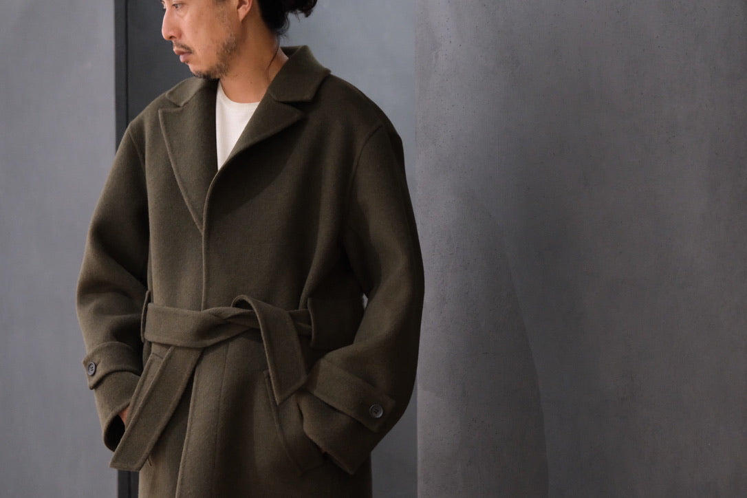 POSTELEGANT/ WOOL REVER  COAT　/ HEATHER MOSS