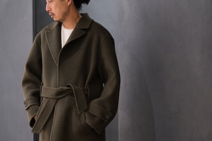 POSTELEGANT/ WOOL REVER  COAT　/ HEATHER MOSS