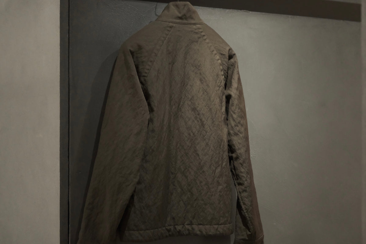 Massimo osti studio / TECH WO BOMBER / OW SHORT JACKET IN LANA TECNICA / TURKISH COFFEE