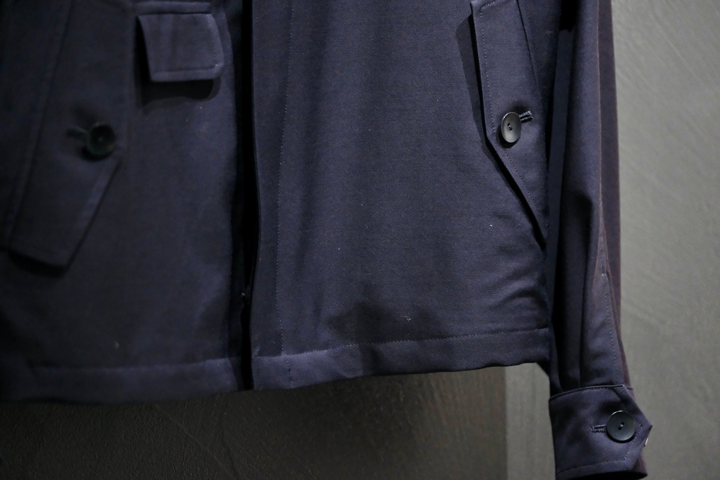 COHERENCE/GIANNI/Antique Wool Gabardine/D.NAVY