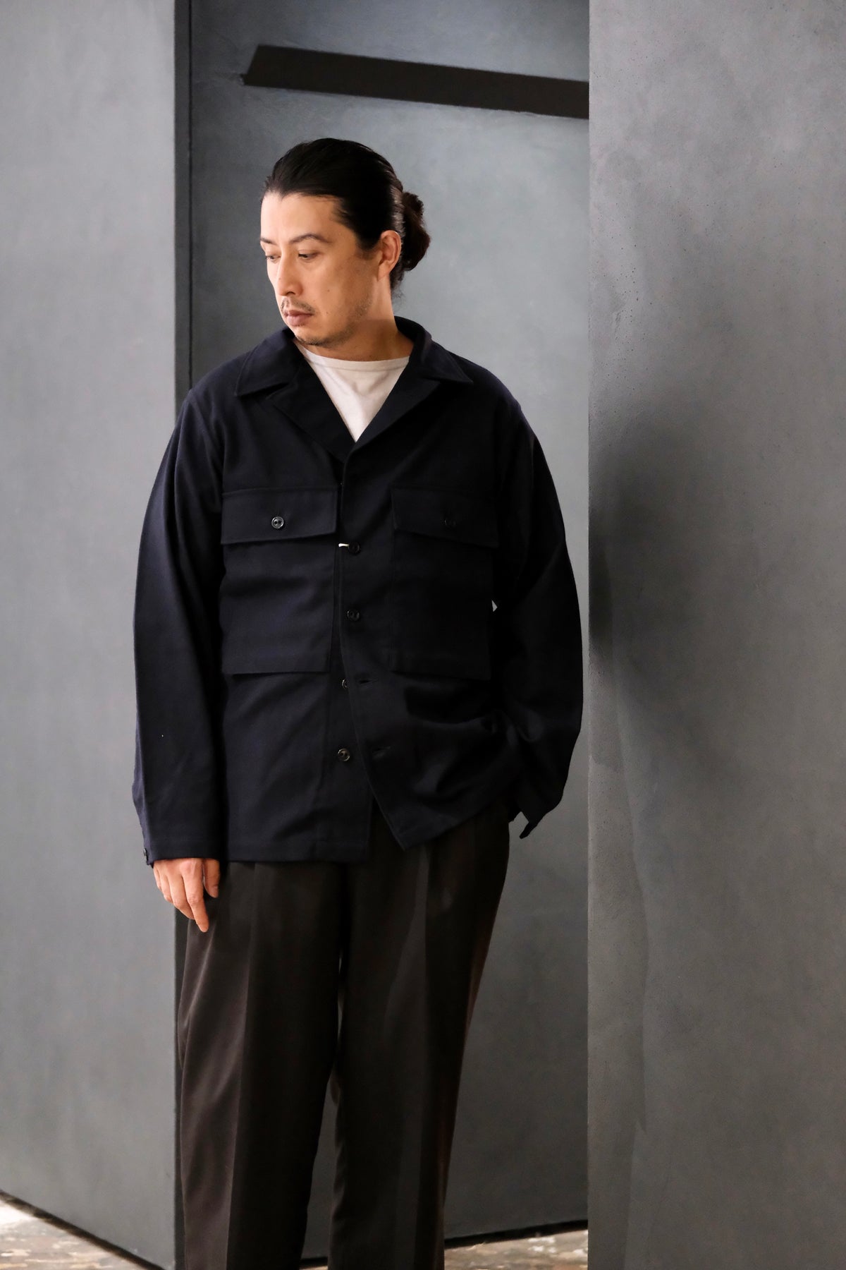 Coherence / VERNON-D /Rover Wool Twill/NAVY