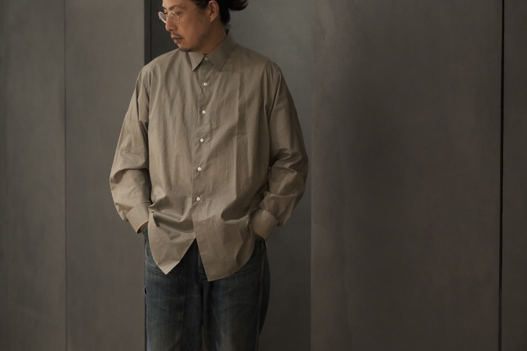 HEUGN/SHIRT150/Alan Stripe print