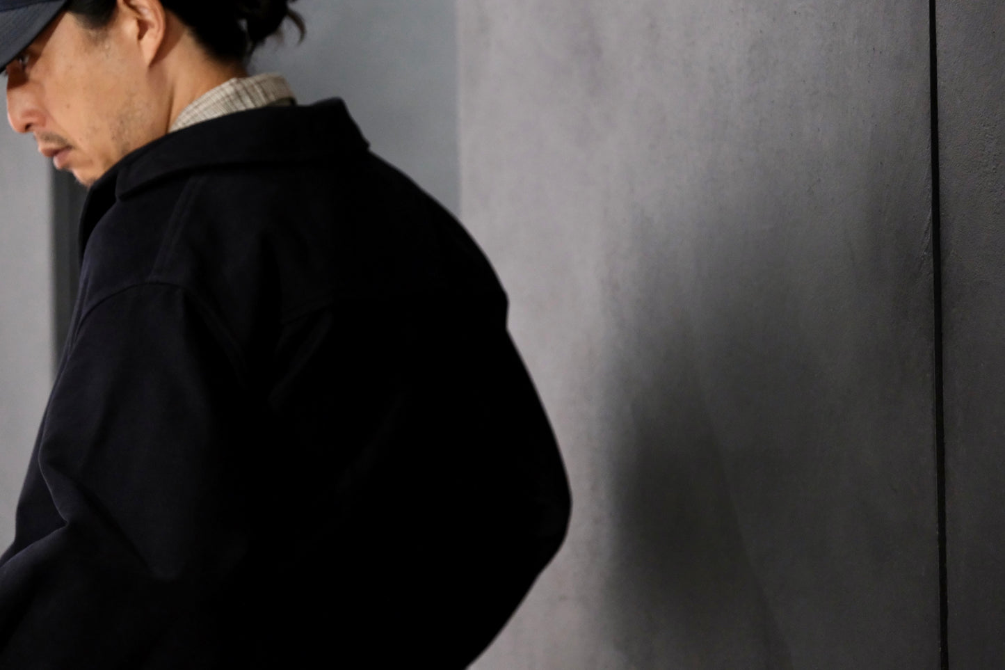 nonnotte/Draping Shirt Jacket/Fine Count Moleskin