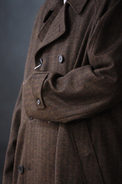 COHÉRENCE / Mod.FOUFOU Ⅱ / CHEVRON TWEED JERSEY / BROWN