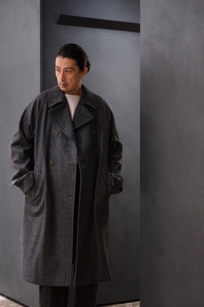 COHÉRENCE/Mod.FOUFOU Ⅱ/CHEVRON TWEED JERSEY / GREY