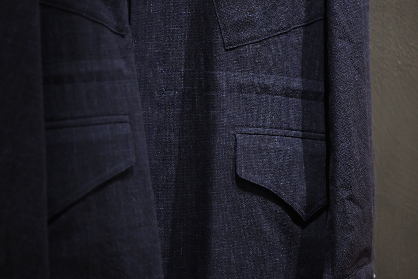 COHERENCE/ROBERT-P/Wool.Linen.Mohair Ripple/BLUE