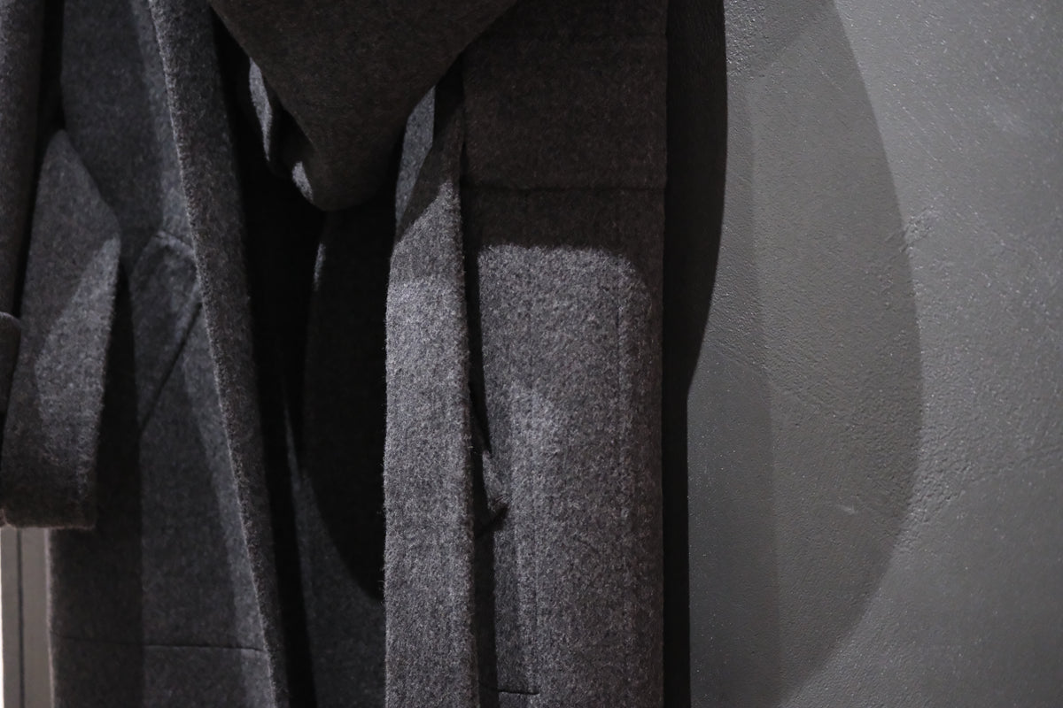 POSTELEGANT/ WOOL REVER  COAT　/ CHARCOAL GREY