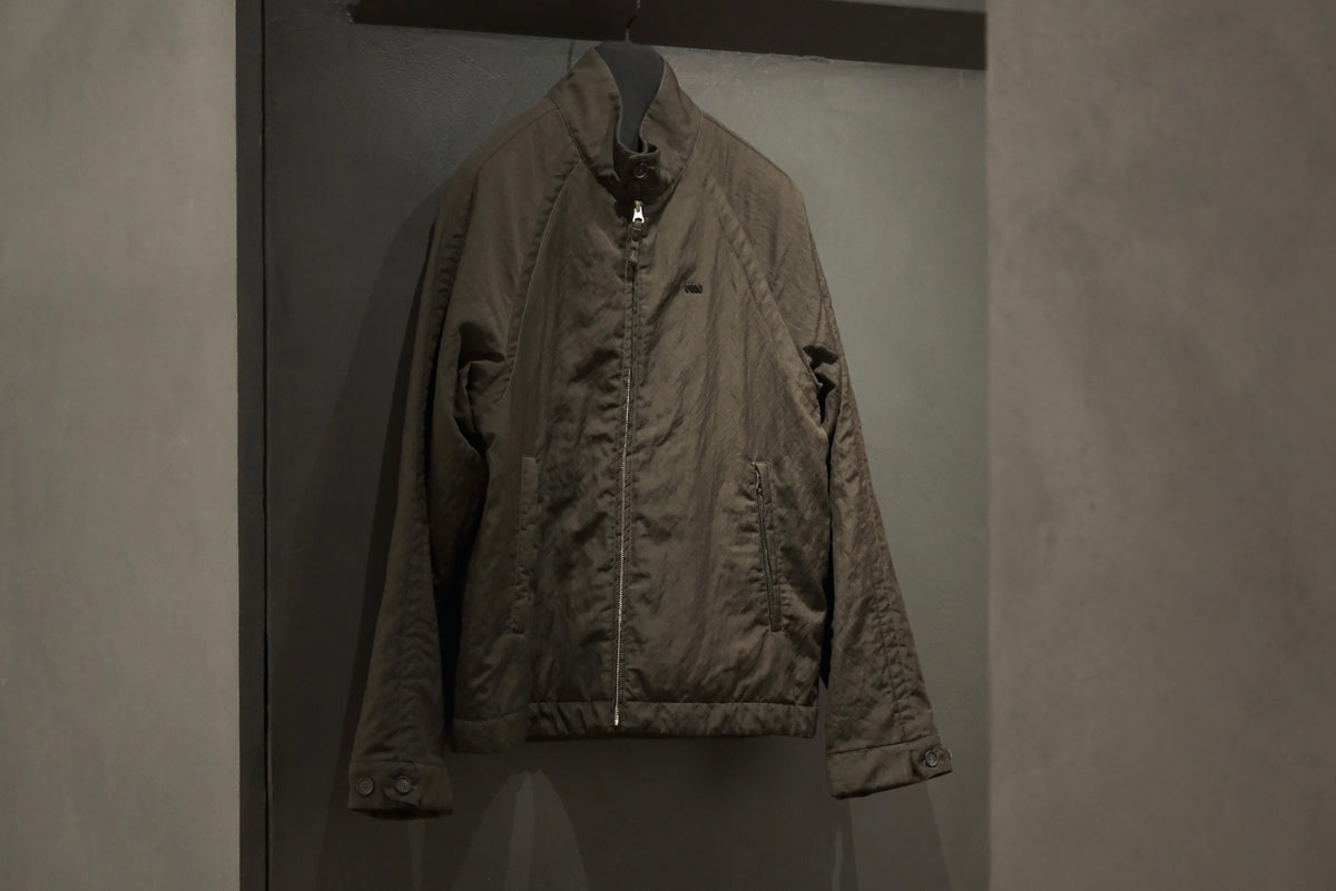 Massimo osti studio / TECH WO BOMBER / OW SHORT JACKET IN LANA TECNICA / TURKISH COFFEE