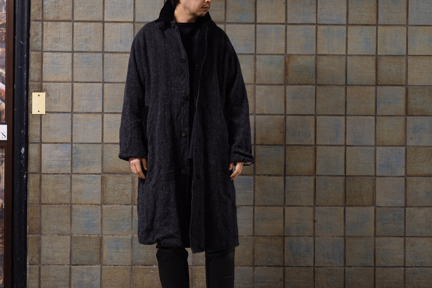 Chez Vidalenc /Coat bobi(Harris tweed/Kol)