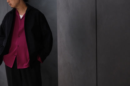 nonnotte/Draping Shirt Jacket/Fine Count Moleskin