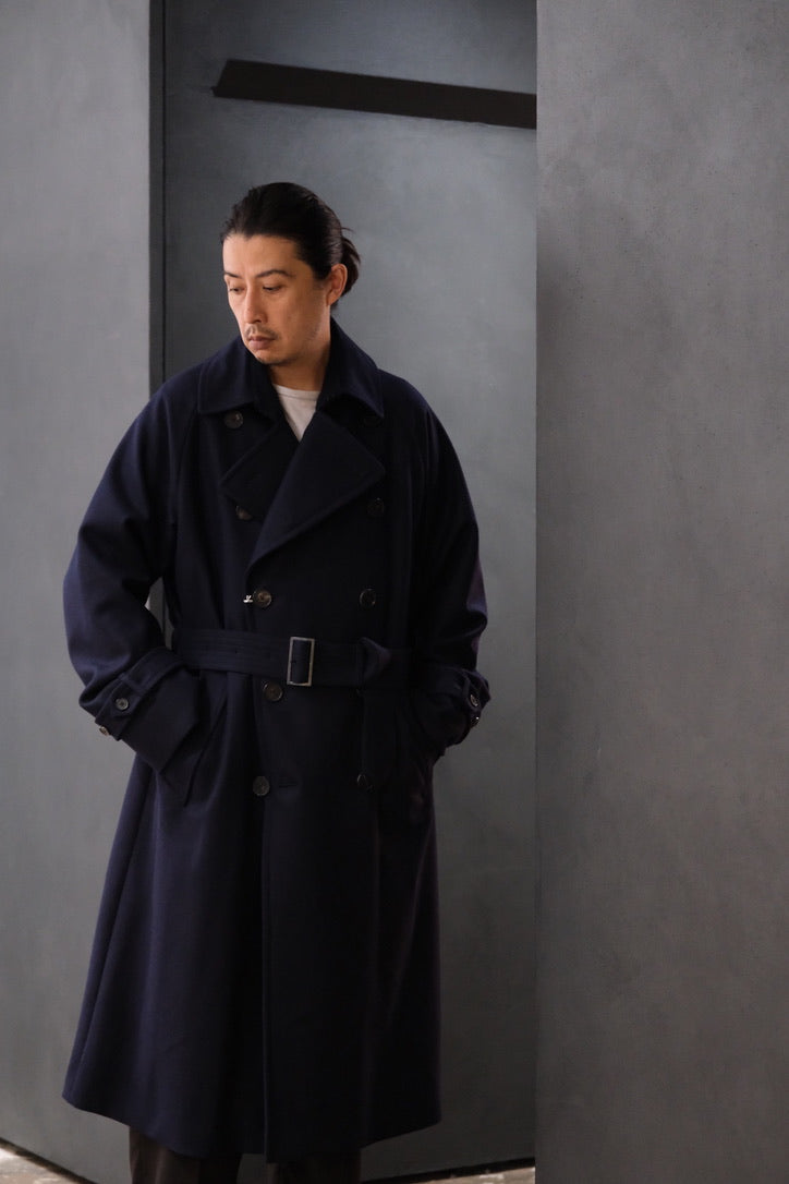 COHÉRENCE/ALⅢ/MELTON JERSEY / D.BLUE