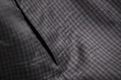 nonnotte/Draping Five-Tuck Wide Trousers/Super 140’s Shadow Jacquard – Bird Plaid