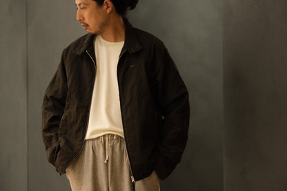 Massimo osti studio / TECH WO BOMBER / OW SHORT JACKET IN LANA TECNICA / TURKISH COFFEE
